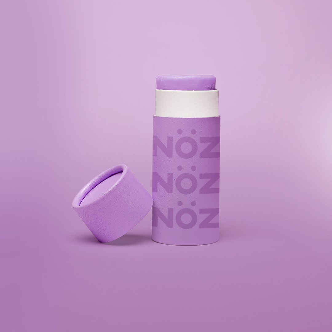  Front view of “Lavender” NOZ Reef safe and Earth-friendly sunscreen cream 